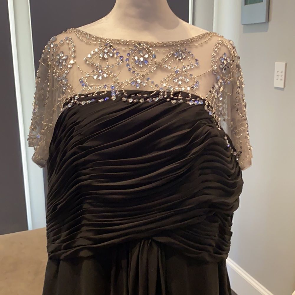 Women’s Black Long Chiffon Dress XL *READ DESCRIPTION** - Picture 2 of 10